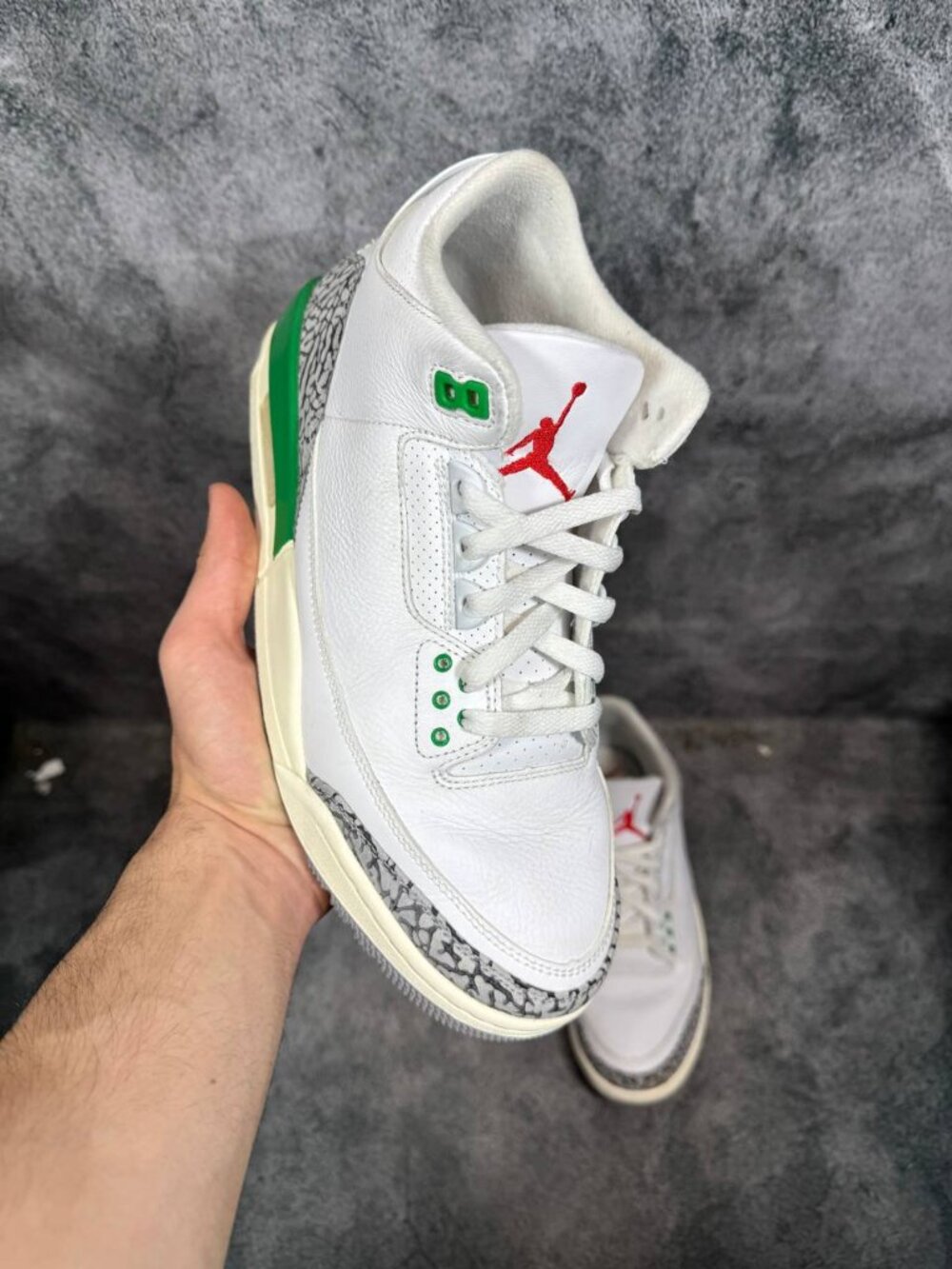Size 10.5 | Jordan 3 Lucky Green No Box | Pre-Owned